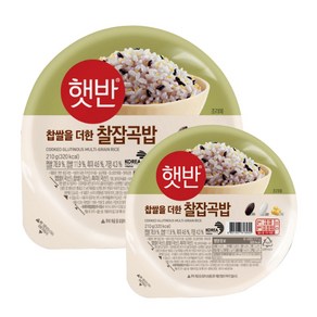 CJ 햇반 찰잡곡밥, 210g, 24개