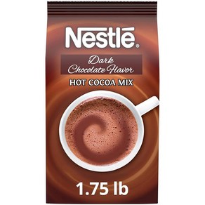 Nestle 핫 초콜릿 믹스 다크 초콜릿 맛 핫 코코아 벌크 휘핑 코코아 0.8kg(1.8파운드) 백, 28 Ounce (Pack of 1), 800g, 1개, 1개