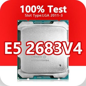 Xeon E5-2683V4 CPU 프로세서 LGA2011-3 X99 마더보드 E5 2683V4 용 14nm 16 코어 32 스레드 2.1GHz 40MB 120W