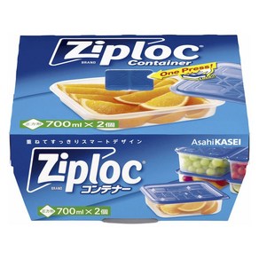 Zip lock 지퍼락 컨테이너 저장용기 정사각형 700ml