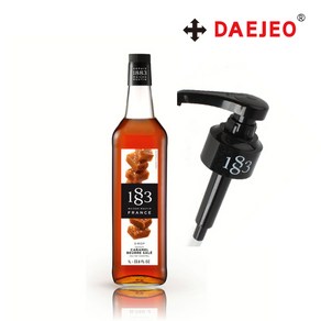 1883 솔티드카라멜 시럽1000ml + 1883 전용시럽펌프, 1883 카라멜 시럽 1000ml+1883 시럽 펌프, 1개, 1L