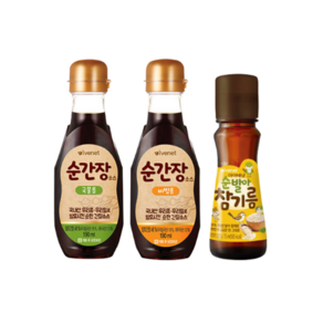 아이배냇 간장(국물용) + 간장(비빔용) + 참기름, 1개, 190ml