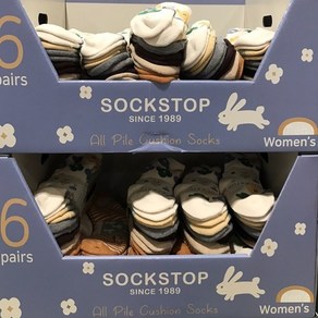 SOCKSTOP 통파일 양말 6족