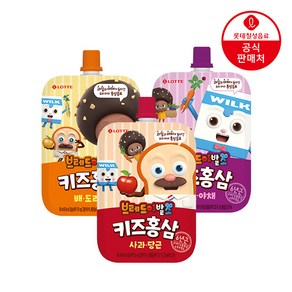 브레드이발소 키즈홍삼 100ml 파우치 20팩 (사과당근/포도야채/배도라지)