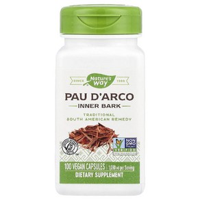 네이처스웨이 포다르코 속껍질 Pau DAco Inne Bak 545mg 100캡슐, 100정, 1개