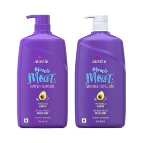 오지 미라클 모이스트 아보카도 샴푸 컨디셔너 세트(각775ml) Aussie Miacle Moist Shampoo & Conditione Hai Set, 1세트