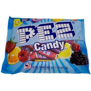 PEZ Candy Refill Rolls 11 oz Vaiety Bag (appox 35 Full PEZ 캔디 리필 롤 11온스 다양한 가방(각 가방에 전체 롤 약 35개, 1개