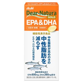 Asahi 디어 내츄라 골드 EPA 600mg & DHA 260mg 소프트젤