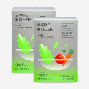 닥터다이어리 글루어트 베지 스타터 특허 유산균 식전 야채 자몽, 50.4g, 2개