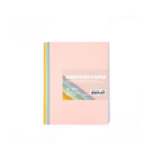 PapePhant 하이퀄리티 용지 도톰한 질감 있는 4컬러 색지(Thick 4 colo textued pape), 120g A5 100매