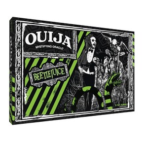 Ouija: 비틀주스 팀 버튼의 컬트 클래식 영화에서 영감을 받은 수집용 위자 보드 게임 그린 플랑체트 공식 라이선스 및 상품 2-4명의 플레이어 만 8세 이상 15004