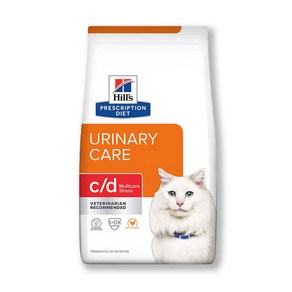 힐스 캣 고양이 처방사료 cd c/d 유리너리 스트레스 1.5kg, 1개