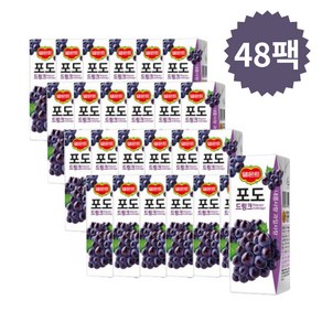 델몬트 포도 드링크 과일주스 190ml 48팩 당구장음료 회사, 48개