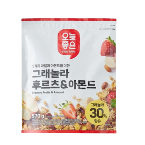 오늘좋은 그래놀라 후르츠&아몬드 (570G), 570g, 4개