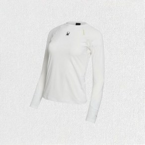 [스파이더 본사] 여성 베이직 프로웹 러닝 티셔츠 SPHPCNRL281WWHT