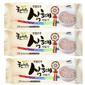 햇싹원 주말 오후 식혜만들기 티백 8p, 240g, 9개