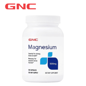 GNC 마그네슘 500mg Magnesium 120캡슐, 1개, 120정