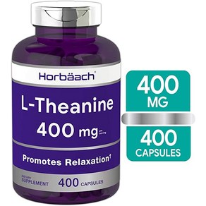 L-Theanine 400mg 400 캡슐 가치 크기 높은 효능 비 Gmo 글루텐이 호바흐에 의해 무료, 1개, 400정