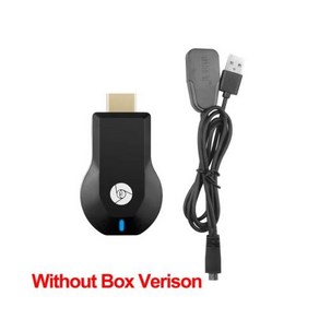 무선 안드로이드 TV 동글이 미러링 블루투스 송수신기 미라캐스트 HD 와이파이 동글 에어플레이 미러 HDMI 호환 애니캐스트 1080P, 1개
