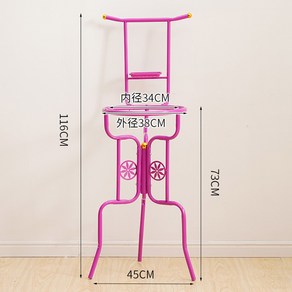 세숫대야 받침대 가정용 캠핑장 거치대 시골 걸이 세면대 간이 인테리어 팬션, 6. 핑크/116 아이언 아트