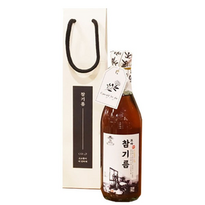 통깨로 짠 고소한 꼬마참기름 350ml(선물용 포장 O), 350ml, 1개