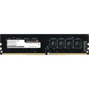 TEAMGROUP 엘리트 DDR4 32GB 키트 (2 x 16GB) 2666MHz (PC4-21300) CL19 언버퍼 논ECC 1.2V UDIMM 288핀 PC 컴퓨터 데스크탑, 8GB(8GBx1) - 2666MHz, 2개