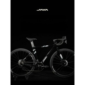 JAVA 로드 자전거 유압 디스크 브레이크 18단 경주용 AURIGA R5, 검정색 M(50cm), 1개