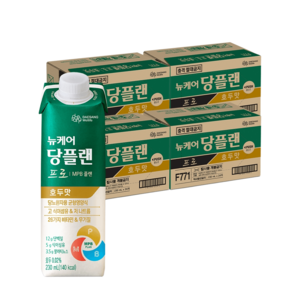 대상웰라이프 뉴케어 당플랜 프로 MPB설계 호두맛 230ml×96팩 당뇨환자용, 230ml, 96개