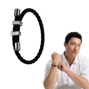 칼로 네오디뮴 스트랩 3600 활력 부스터 에너지 팔찌, 1개, 블랙