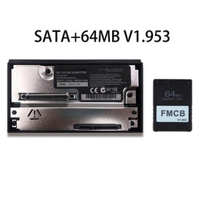 SATA 인터페이스 네트워크 카드 어댑터 PS2 콘솔용 게임기 컨버터, 64MB, 02 64MB, 1개