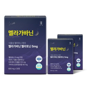 랩온랩 라메디 멜라가바닌 식물성 멜라토닌 5mg 함유 테아닌 트립토판, 3박스