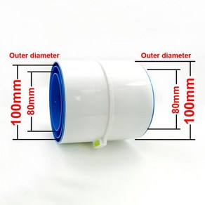 PVC 80mm-110mm 욕실용 체크 밸브 역지변 체크밸브, 1개