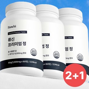 라휘 류신 단백질 타블렛 프리미엄 정 6000mg, 3개, 60정