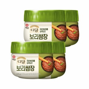 다담 보리 쌈장 570g x4개, 4개