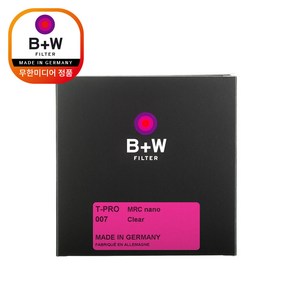 (컴온탑) 슈나이더 B+W T-PRO MRC nano 007 Clea 77mm 필터