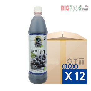 청솔 블루베리원액 835ml X 12개 (BOX)