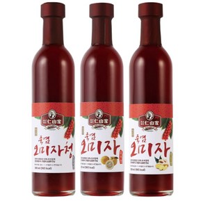 인산가 죽염 오미자청 300ml X 3병 세트/한국/ 9회 인산죽염/인산가 공식 대리점, 3개