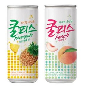 제트스카이 동원 쿨피스 복숭아 파인애플 2종 혼합 230ml