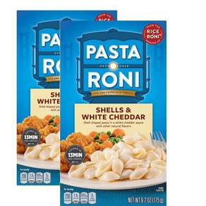 Pasta Roni 파스타로니 쉘 앤 화이트 체다 조개모양 파스타 면 175g 2팩, 2개