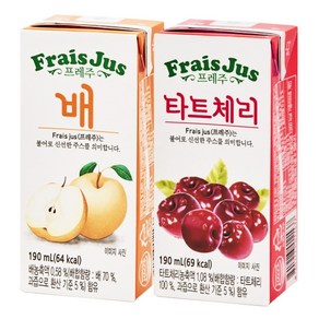 일화 프레주 드링크 190ml 배 24팩+타트체리 24팩, 48개