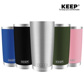 4YOU KEEP 대용량 스테인레스 보온 보냉 텀블러 600ml, 블루, 1개