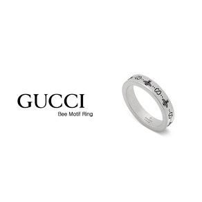 GUCCI 구찌 YBC729898001 (729898 J8400 0728) GG 꿀벌 모티프 반지 4mm