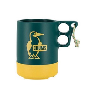 CHUMS 캠퍼 머그컵 라지 Campe Mug Cup Lage CH62-1620 T036 Teal / Yellow [아웃도어 캠핑 머그컵], 단일, 1개