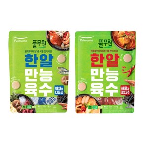 풀무원 한알만능육수 해물과청양고추 22p+야채와 디포리22p, 1개, 81.4g