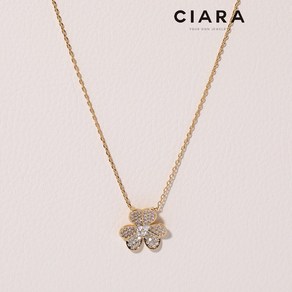 CIARA 14K Pato 클로버 셰입 샤인 목걸이(GoldPlated)