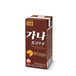 푸르밀 멸균 가나초코우유 190ml 12팩(임박제품), 12개