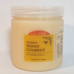 유럽식 크림꿀 600g 국내산 100% 야생화향 벌꿀 Korean farmmer Creamed Honey