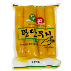 관단무지 3.75K 통단무지 4팩 두원 대용량 업소용, 3.75kg, 4개