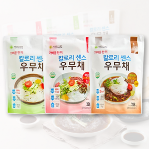 다이어트 가벼운한끼 저칼로리 우무채 3가지맛 세트 (콩물 비빔 소바), 1개