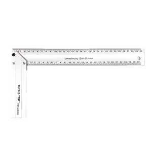 툴스탑 알루미늄 눈금 직각자 300mm TST-AS300, 1개